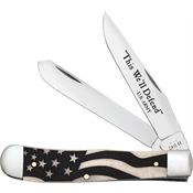 Case XX 15053 U.S. Army Trapper Knife Natural Bone Handles