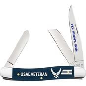 Case XX 32408 U.S. Air Force Stockman Knife Blue Bone Handles