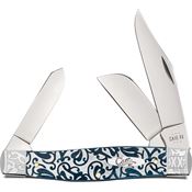 Case XX 10751 Large Stockman Knife Mediterranean Blue Bone Handles