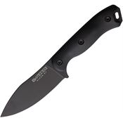 Becker 19BK Nessmuk Black Carbon Steel Fixed Blade Knife Black Handles