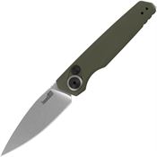 Kershaw 7551OL Auto Launch 18 Satin Knife Green Handles