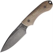 Bradford 4FE104N Guardian 4 Fixed Blade 3D Natural Micarta Handles