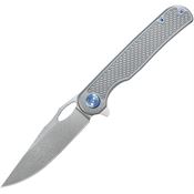 Kubey 323A Hydro Framelock Knife Gray Handles