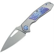 Kubey 286A Coeus Framelock Knife Gray Handles