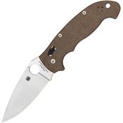 Spyderco 95MPCW2 Manix 2 XL Brn Canvas Micarta