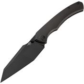 Bestech T2407B Clastic Black Stonewash Framelock Knife Black/Bronze Handles