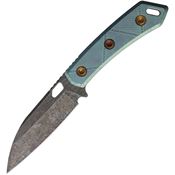 EOS 140 Sandshark Acid Wash Fixed Blade Knife Bronze Titanium Handles