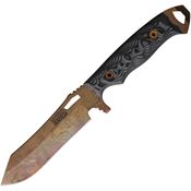 Dawson 41058 Wilderness Arizona Copper Fixed Blade Knife Gray Handles