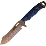 Dawson 41065 Wilderness Arizona Copper Fixed Blade Knife Blue Handles