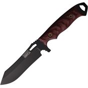 Dawson 47254 Wilderness Fixed Blade Knife Red Handles