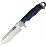 Dawson 60769 Wilderness Fixed Blade Knife Blue/Black Handles