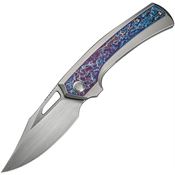 We 22040FA1 Nefaris Framelock Knife Flame Handles