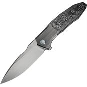 We 230912 Archeozoic Interframe Lock Knife Gray/Carbon Fiber Handles