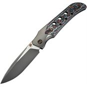 We 23072B3 Guthrie Black Stonewash Bolster Lock Knife Black/Nebula Handles