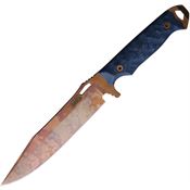 Dawson 83403 Arizona Copper Marauder Fixed Blade Knife Blue/Black Handles