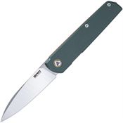 SRM 408LGX Qrick Linerlock Knife Green/Orange Handles