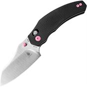 Kizer 3672C1 Bulldog Clutch Lock Knife Black/Pink Handles