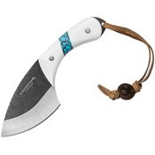 Condor 112354CPM Blue River Skinner Knife White/Turquoise Handles