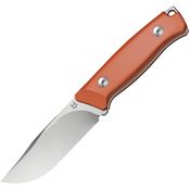 Fox 662OR Receiver Fixed Blade Knife Orange G10 Handles