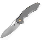 Kansept 1071A1 Echis Framelock Knife Gray Handles