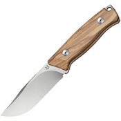 Fox 662OL Receiver Fixed Blade Knife Olive Wood Handles