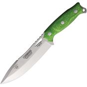 Cudeman 183JV Kaiman Fixed Blade Knife Green Juma Handles