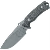 Fox 616MB Oxylos Stonewash Fixed Blade Knife Black Canvas Micarta Handles