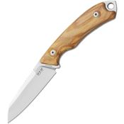 MKM-Maniago PT2O Pocket Tango 2 Fixed Blade Knife Olive Wood Handles