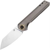 Kansept 1028A4 Bulldozer Framelock Knife Bronze Handles