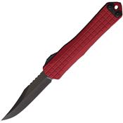 Heretic 022BF6ARED Auto Manticore S Black Bowie OTF Knife Red Handles