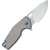 Fox 526SXTIBL VOX Suru Left Hand Version Framelock Knife Gray Handles