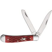 Browning 0547B Trapper Knife Red Jigged Bone Handles