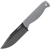 Condor 183149RGHC Fighter Black Carbon Steel Fixed Blade Knife Rhino Gray Handles