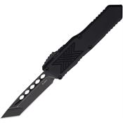 Guardian Tactical 123621 Auto GTX025 Black Stonewash Tanto OTF Knife Black Handles