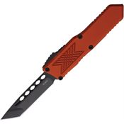 Guardian Tactical 124121BO Auto GTX025 Black Tanto OTF Knife Orange Handles