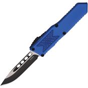 Guardian Tactical 124211BL Auto GTX025 Two-Tone Drop Point OTF Knife Blue Handles