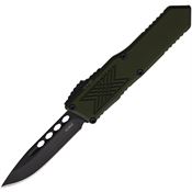 Guardian Tactical 128111 Auto GTX025 Black Drop Point OTF Knife OD Green Handles