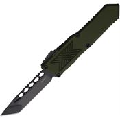 Guardian Tactical 128121 Auto GTX025 Black Tanto OTF Knife OD Green Handles