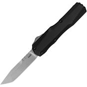 Kershaw 9000TSW Auto Livewire Stonewash Tanto OTF Knife Black Handles