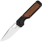 Kizer 3634SA4 Mini Militaw Satin Framelock Knife Black/Mikuruti Handles