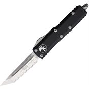 Microtech 2336 Auto UTX-85 Serrated Tanto OTF Knife Black Handles