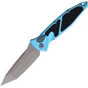 Microtech 161A10APTQ Auto Socom Elite Apocalyptic Tanto Button Lock Knife Turquoise Handles