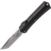 Microtech 18510AP Auto Glykon Apocalyptic Tanto OTF Knife Black Handles