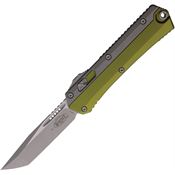 Microtech 18510APOD Auto Glykon Apocalyptic Tanto OTF Knife OD Green Handles