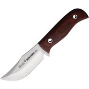 Muela 98371 Mustang Clip Point Fixed Blade Knife Brown Wood Handles