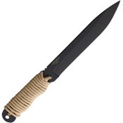 Ranger 9410DT Shank Black Carbon Steel Fixed Blade Knife Tan Cord Handles