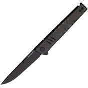 Real Steel 8071CB Kikashi Black Linerlock Knife Carbon Fiber Handles