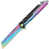 S-TEC 271288COL Assist Open Framelock Knife Spectrum Handles