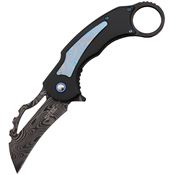 S-TEC 27208BL Karambit Assist Open Linerlock Knife Blue Handles