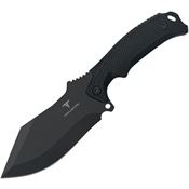 Takumitak 319 Neuter Black Fixed Blade Knife Black Handles